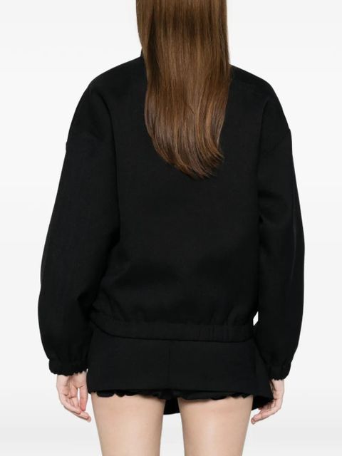 SHUSHU/TONG tucked-seam oversized jacket - Blue