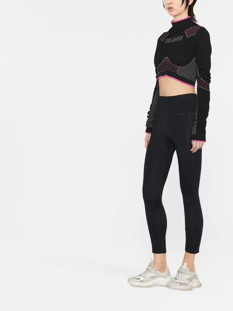 Balmain seamless cropped top - Black
