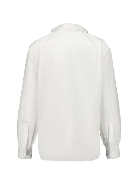 Saint Laurent lace-collar shirt - White