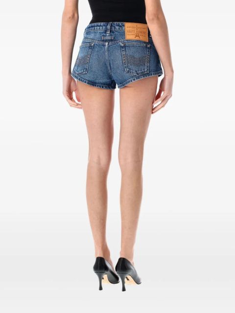 Jean Paul Gaultier button-detail mini shorts - Blue - zdjęcie produktu nr 2