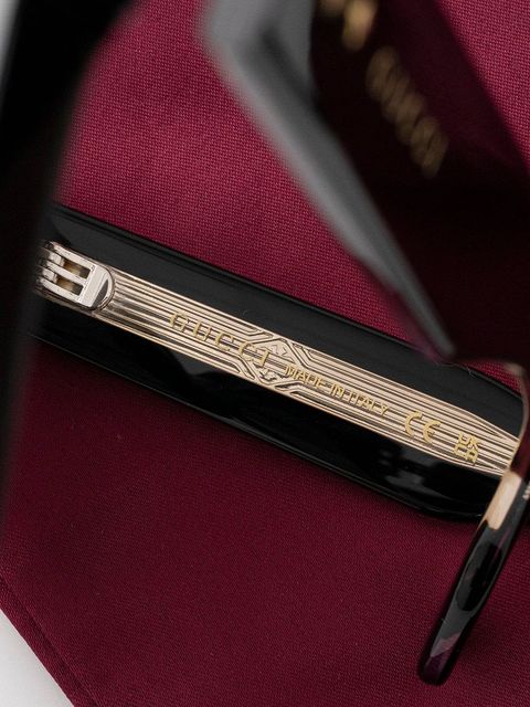 Gucci okulary przeciwsłoneczne damskie kolor czarny GG1082S