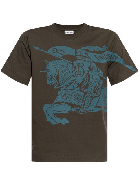 Burberry Equestrian Knight cotton T-shirt - Brown - zdjęcie produktu nr 1
