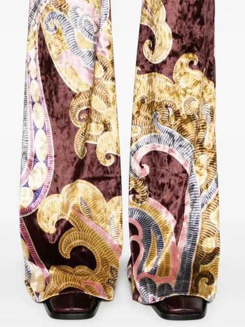 ETRO printed trousers - Red
