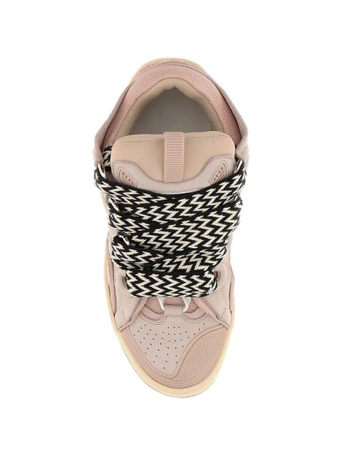 Lanvin printed lace sneakers - Pink