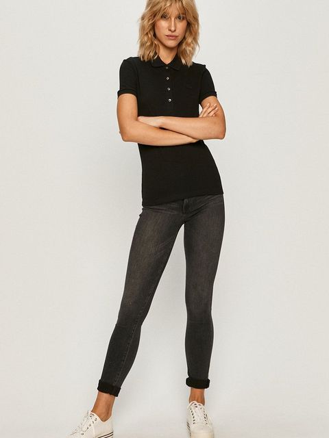 Lacoste polo damskie kolor czarny PF5462