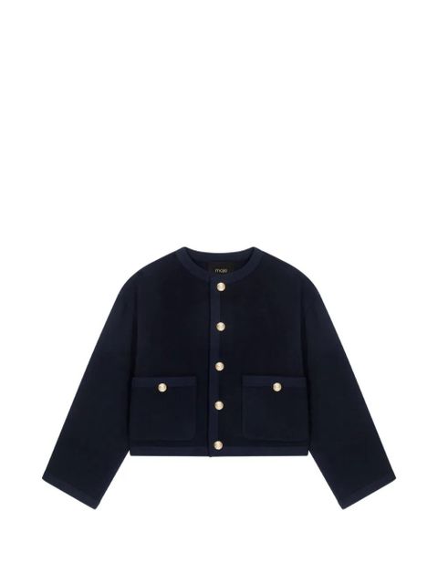 Maje pocket button jacket - Blue - zdjęcie produktu nr 1