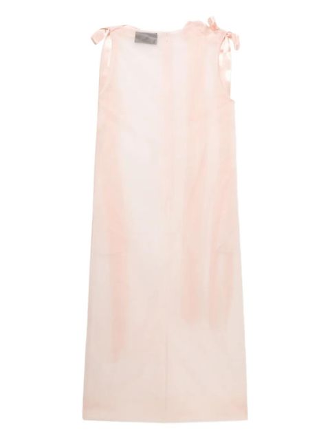 Simone Rocha ribbon-lace midi dress - Pink