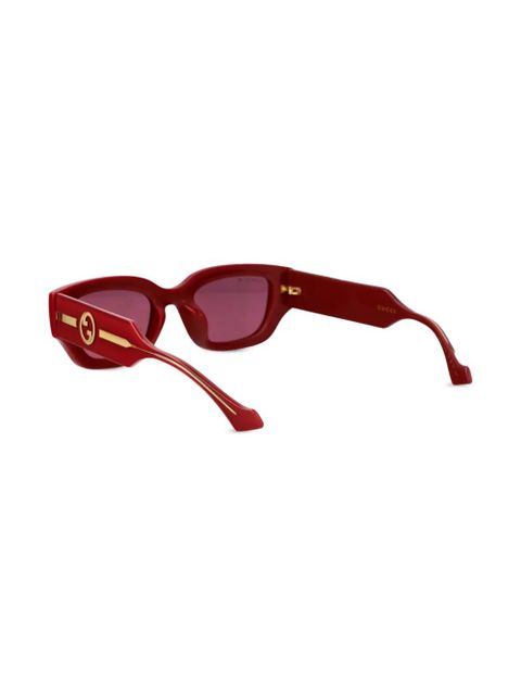 Gucci Eyewear GG rectangle-frame sunglasses - Red