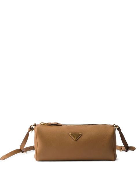 Prada leather shoulder bag - Brown - zdjęcie produktu nr 1