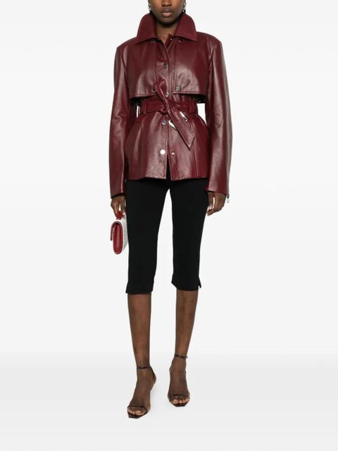 Sportmax leather jacket - Red - zdjęcie produktu nr 2