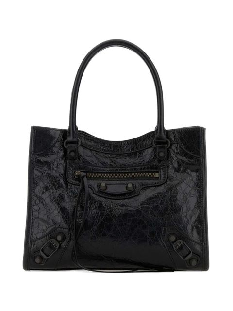 Balenciaga mini Le City leather tote bag - Black - zdjęcie produktu nr 1