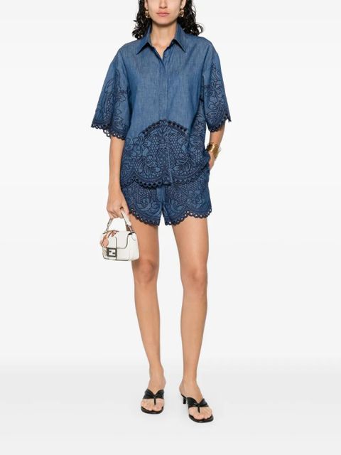 ZIMMERMANN embroidered shirt - Blue - zdjęcie produktu nr 2