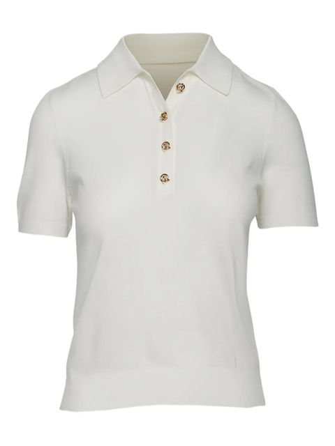 Altuzarra buttoned knit polo top - White - zdjęcie produktu nr 1