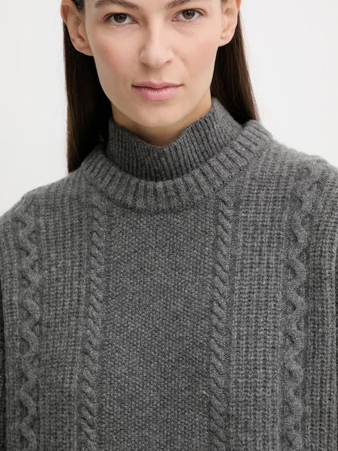 G-Star sukienka wełniana 0 kolor szary mini oversize D27217.D770