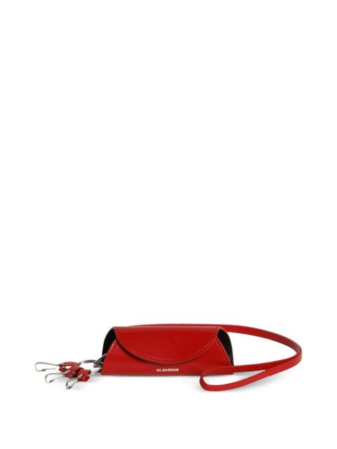 Jil Sander cylindrical keyring wallet - Red - zdjęcie produktu nr 2