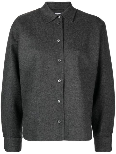Max Mara Abadan felted-finish shirt jacket - Grey - zdjęcie produktu nr 1