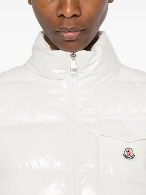 Moncler zip-fastening padded jacket - White