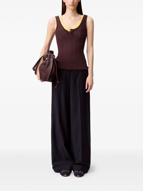 Claudie Pierlot pinstripe trousers - Blue - zdjęcie produktu nr 2