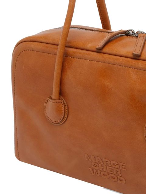 Marge Sherwood soft saddle boston leather shoulder bag - Brown