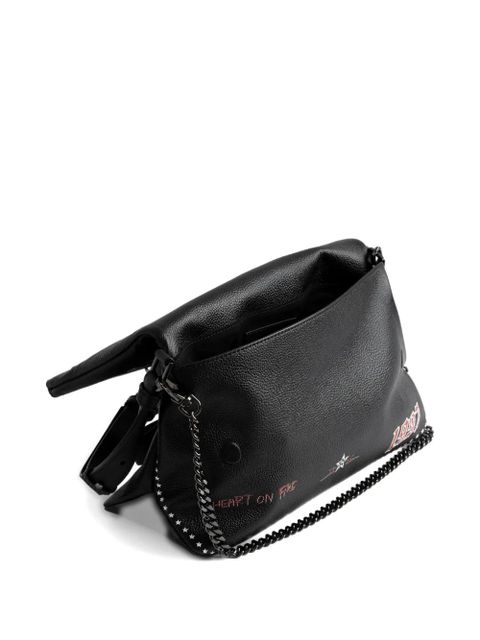 Zadig&Voltaire Rock Nano Punk star-embellished chain shoulder bag - Black