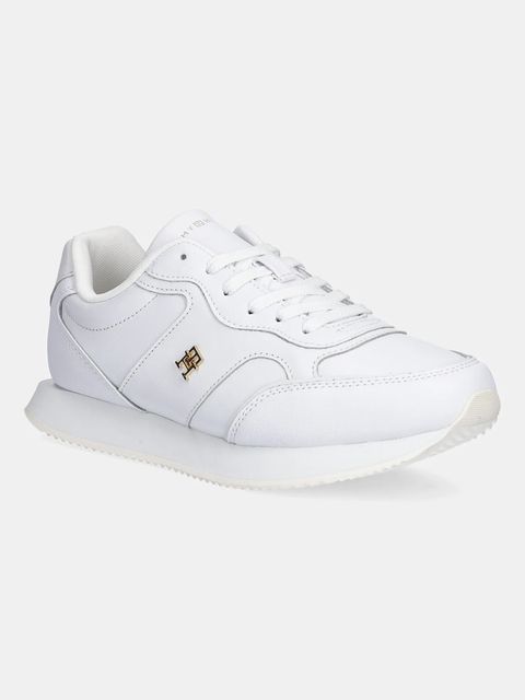 Tommy Hilfiger sneakersy skórzane LEATHER RUNNER damskie kolor biały FW0FW08696 - zdjęcie produktu nr 1