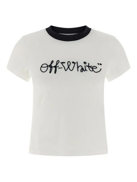 Off-White Script logo-embroidered T-shirt - zdjęcie produktu nr 1