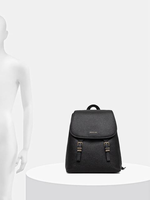 MICHAEL Michael Kors plecak skórzany QUINN damski kolor czarny duży gładki 30T5GQNB2L