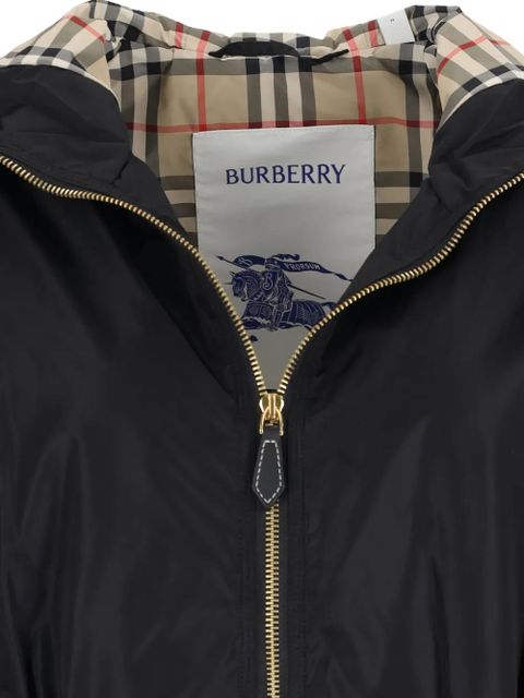 Burberry hooded-neck drawstring coat - Black