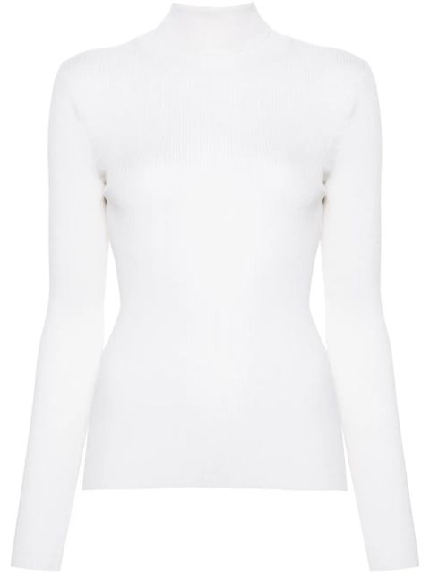 Maje roll-neck wool-silk sweater - Neutrals - zdjęcie produktu nr 1