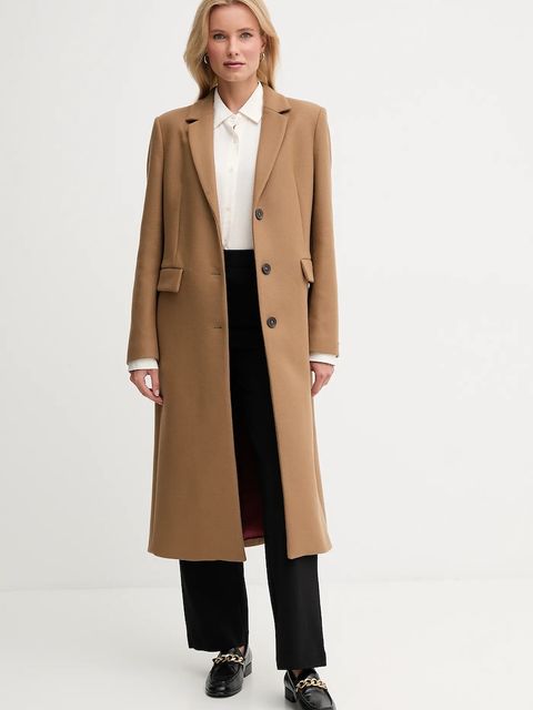 Tommy Hilfiger płaszcz z dodatkiem wełny - zdjęcie produktu nr 1