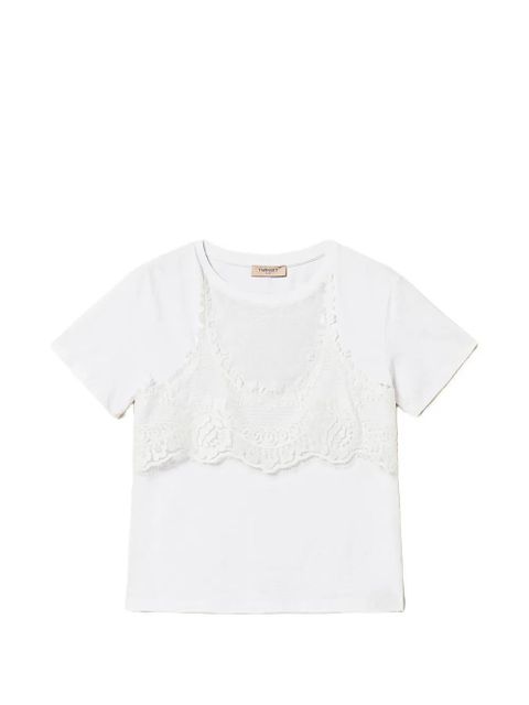 TWINSET lace T-shirt - White - zdjęcie produktu nr 1