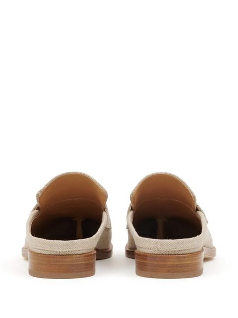 Maison Margiela Tabi City Loafer linen mules - Neutrals