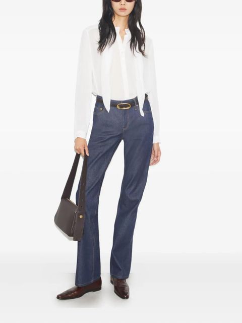 Tory Burch Georgette bow-detail shirt - White