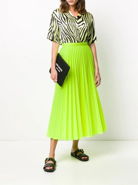 Valentino Garavani high-waisted pleated midi skirt - Green - zdjęcie produktu nr 2