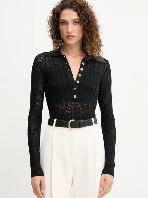 Elisabetta Franchi body damskie kolor czarny BK66T51E3 - zdjęcie produktu nr 1