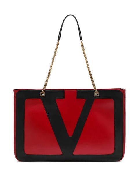 Valentino Garavani medium Viva Superstar nappa-leather tote bag - Red