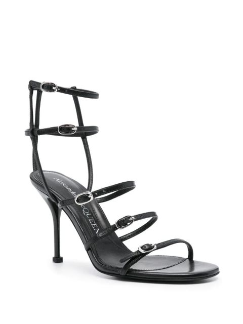 Alexander McQueen 95mm leather sandals - Black - zdjęcie produktu nr 2