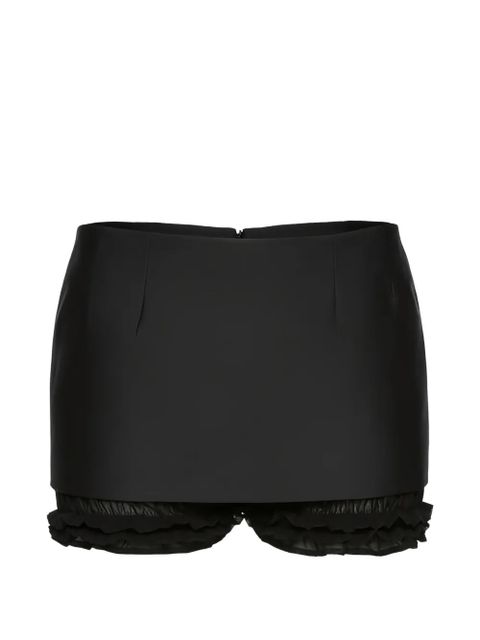 Magda Butrym layered mini skirt shorts - Black - zdjęcie produktu nr 1