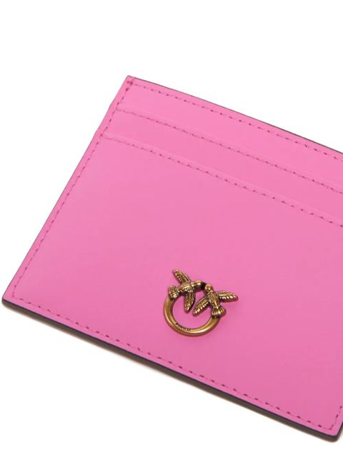 PINKO Love Birds leather cardholder