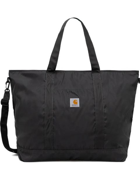 Carhartt WIP large logo-patch tote bag - Black