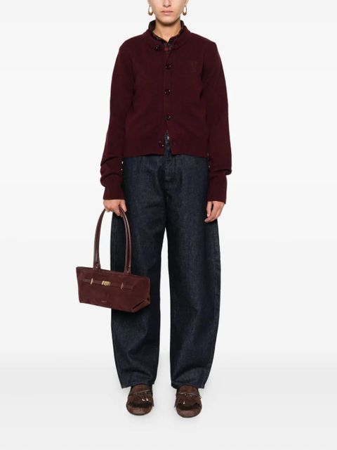 AMI Paris embroidered button cardigan