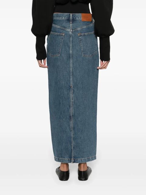 WARDROBE.NYC Denim Column maxi skirt - Blue