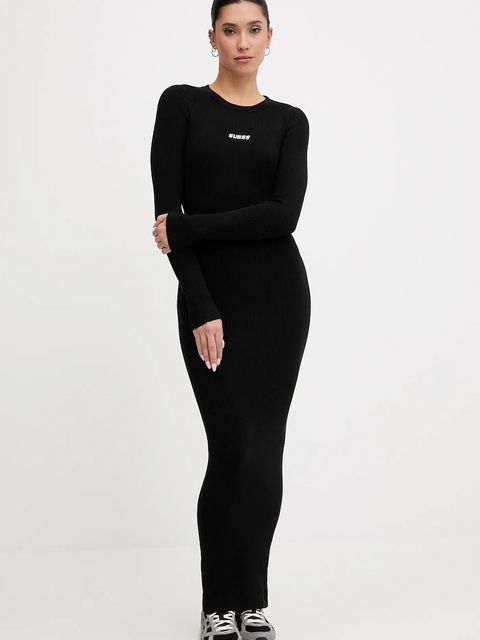Guess sukienka FLAMINIA kolor czarny maxi dopasowana V5BK02 Z3JD2 - zdjęcie produktu nr 1