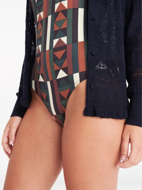 ERES Josette pointelle-knit cashmere cardigan - Blue