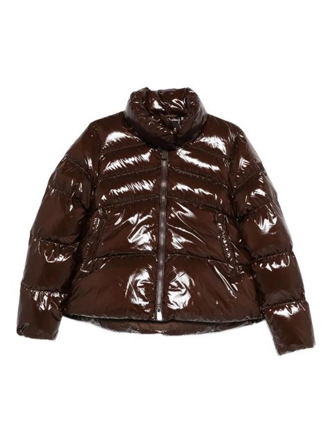 PINKO glossy-finish quilted jacket - Brown - zdjęcie produktu nr 1