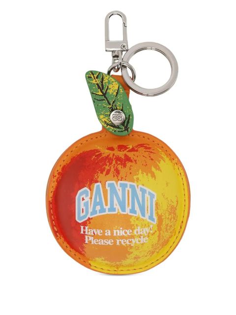 GANNI logo keyring - Orange - zdjęcie produktu nr 1