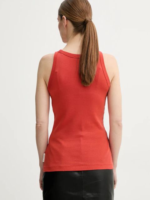 Marc O'Polo top bawełniany kolor czerwony 503211250011