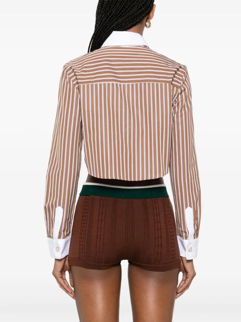 Casablanca cotton striped shirt - Brown