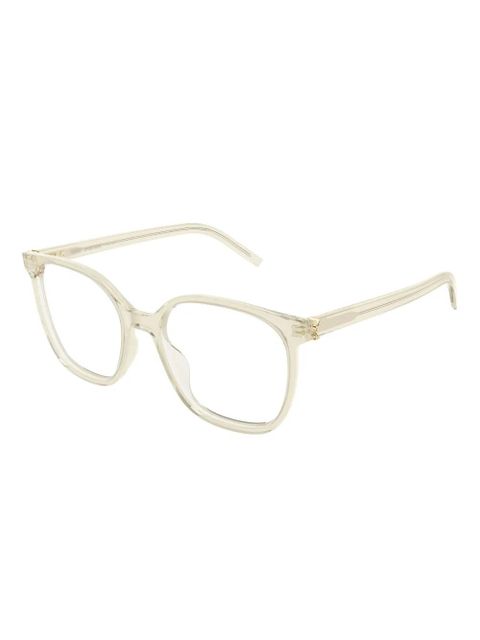 Saint Laurent Eyewear square-frame glasses - Neutrals