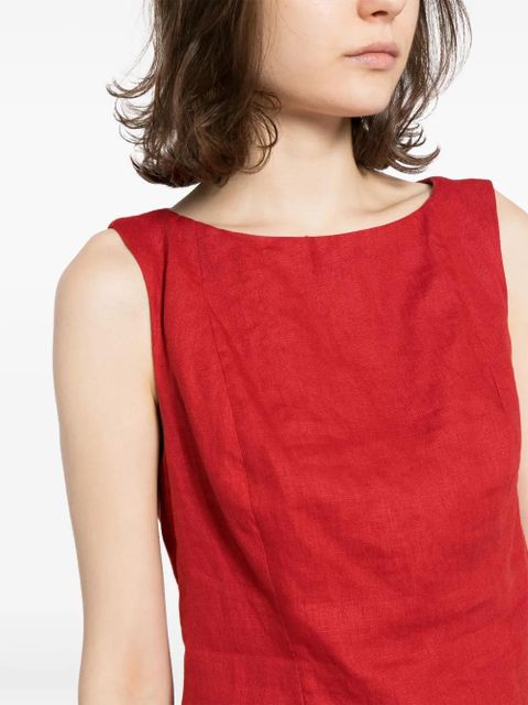 Reformation Grace linen skirt suit - Red